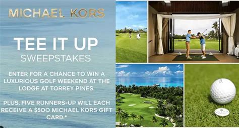 The Michael Kors Golf Getaway Sweepstakes 